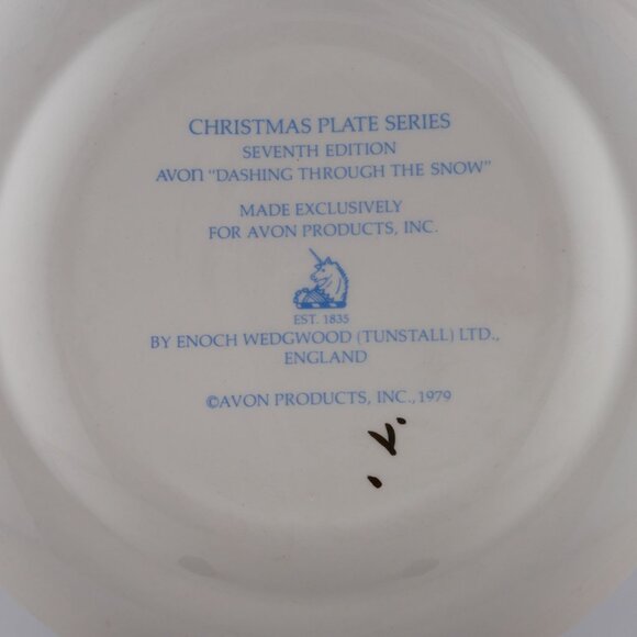 Set Of 3 Enoch Wedgwood Avon Christmas Plates 1978 1979 1980 Editions VTG - Picture 4 of 6